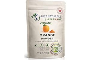 Just Naturals Superfoods Whole Orange Powder, Non-GMO, Made from Raw Dried Oranges, Vegan, Great for Baking, Juices, Smoothie