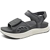 ONCAI Walking Sandals Women,Arch Support Hiking Sandals with Orthotic Outdoor Footbed for Plantar Fasciitis,Water Athletic Platform Sandalias Mujer with 3 Adjustable Strap (US Size 6-12)