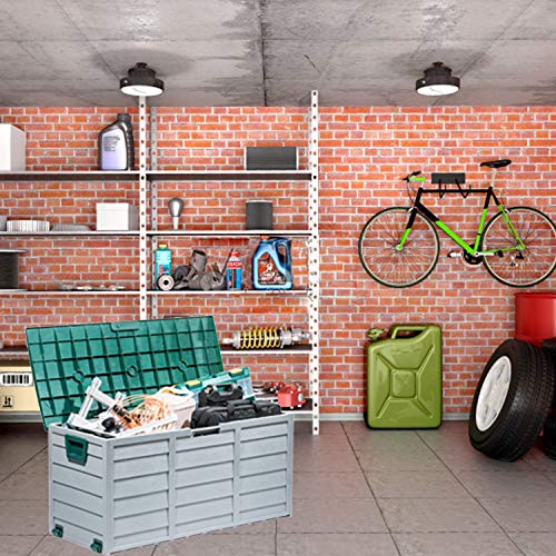 image for Tiptiper Deck Box, 79 Gallon Outdoor Storage Box Waterproof with Locka