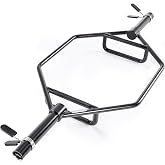 VEVOR Trap Bar Hex Bar, 2-Inch Hex Barbell, 800 LBS Capacity Shrug Bars with Knurled Grips, Weightlifting and Strength Training Equipment, Home Gym for Squats, Deadlifts, Shoulder Presses