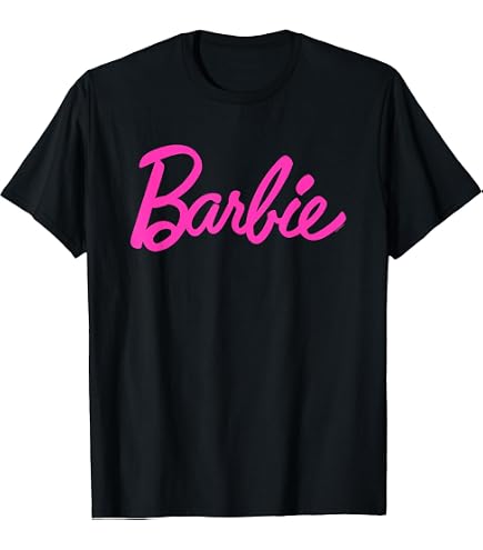 Amazon.com: Barbie Logo Pastel 80s Shapes T-Shirt : Clothing