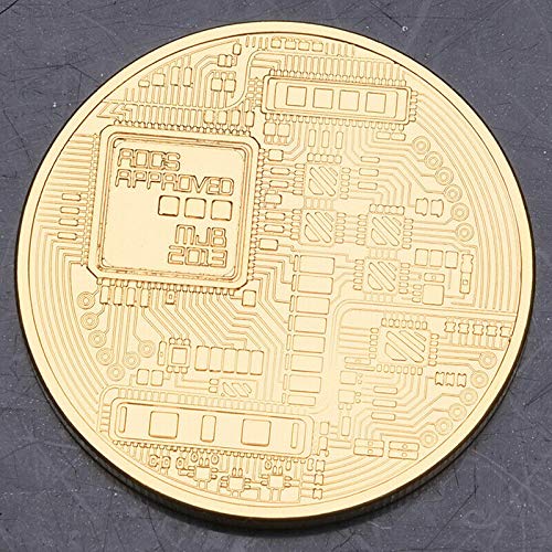 ELECTROPRIME 31C9 Gold BTC Coin Collectible Bitcoin Props Home Gift Art Decoration
