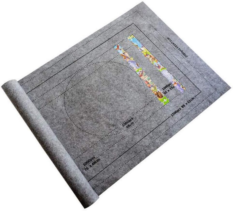 Puzzle Play Mats Toys Games Play Mat Jigroll Up To 2000 Pieces Box With Drawstring Storage Bag Puzzle Roll Jigsaw Storage Felt Mat Kit Environmental Friendly Material For Jigsaw Puzzle Player
