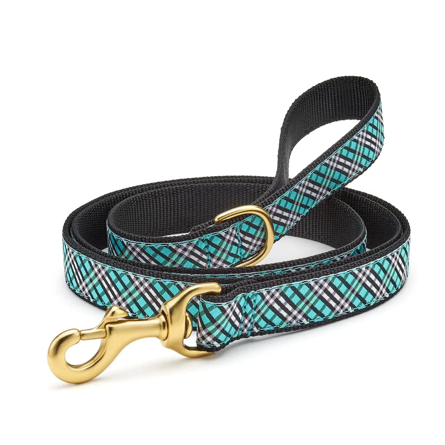 Aqua Plaid Lead 5 Narrow (width 5/8) Dog leash en promo sur Amazon