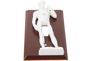 Vaguelly Creative Brown Plastic Statue Rocker Switch Cover Wall Plate for Electrical Outlets and Toggle