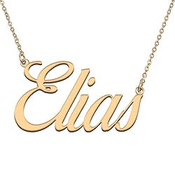 HUAN XUN Customized Custom Simple Any Name Necklace