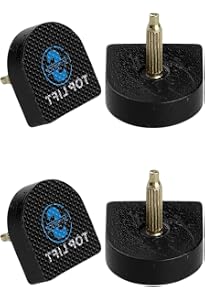 Palermo High Heel Repair Tips - 2 Pieces (1 Pair) 26x17x2.8mm, Replacement Caps/Taps