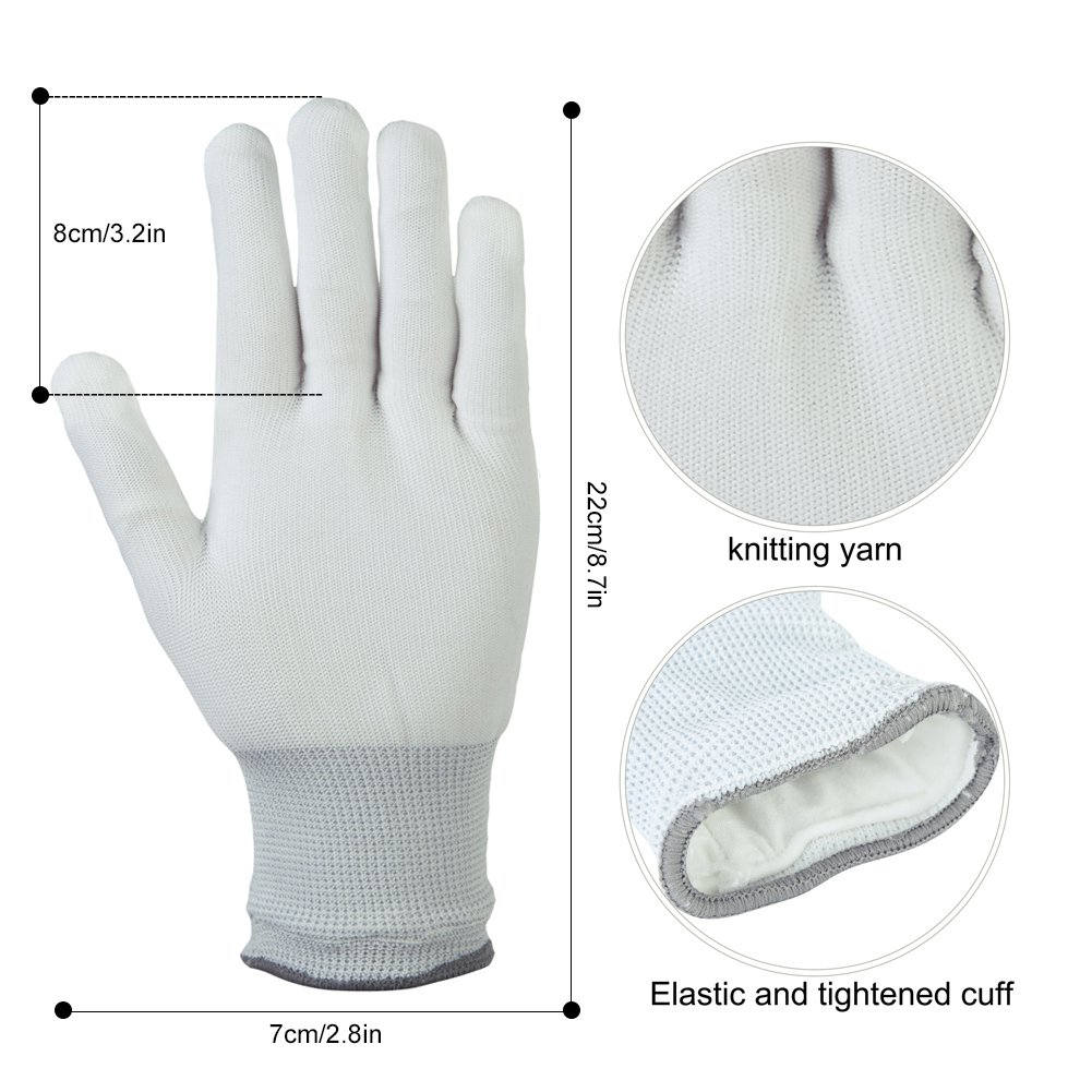Vbiger LED Gloves Knit Gloves Party Light Show Gloves Finger Lights Toys Christmas Gift for Men Women