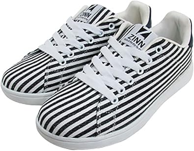 Amazon ジン 軽量 ローカット スニーカー 靴底改良 選べる5色 豊富なサイズ M 23 5 24 0 Stripe 4 Zinn ジン スニーカー