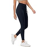 ODODOS Women's Drawstring Tie Daily Leggings 25" / 28" High Waist Workout Yoga Pants