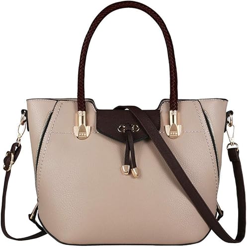beige satchel purse
