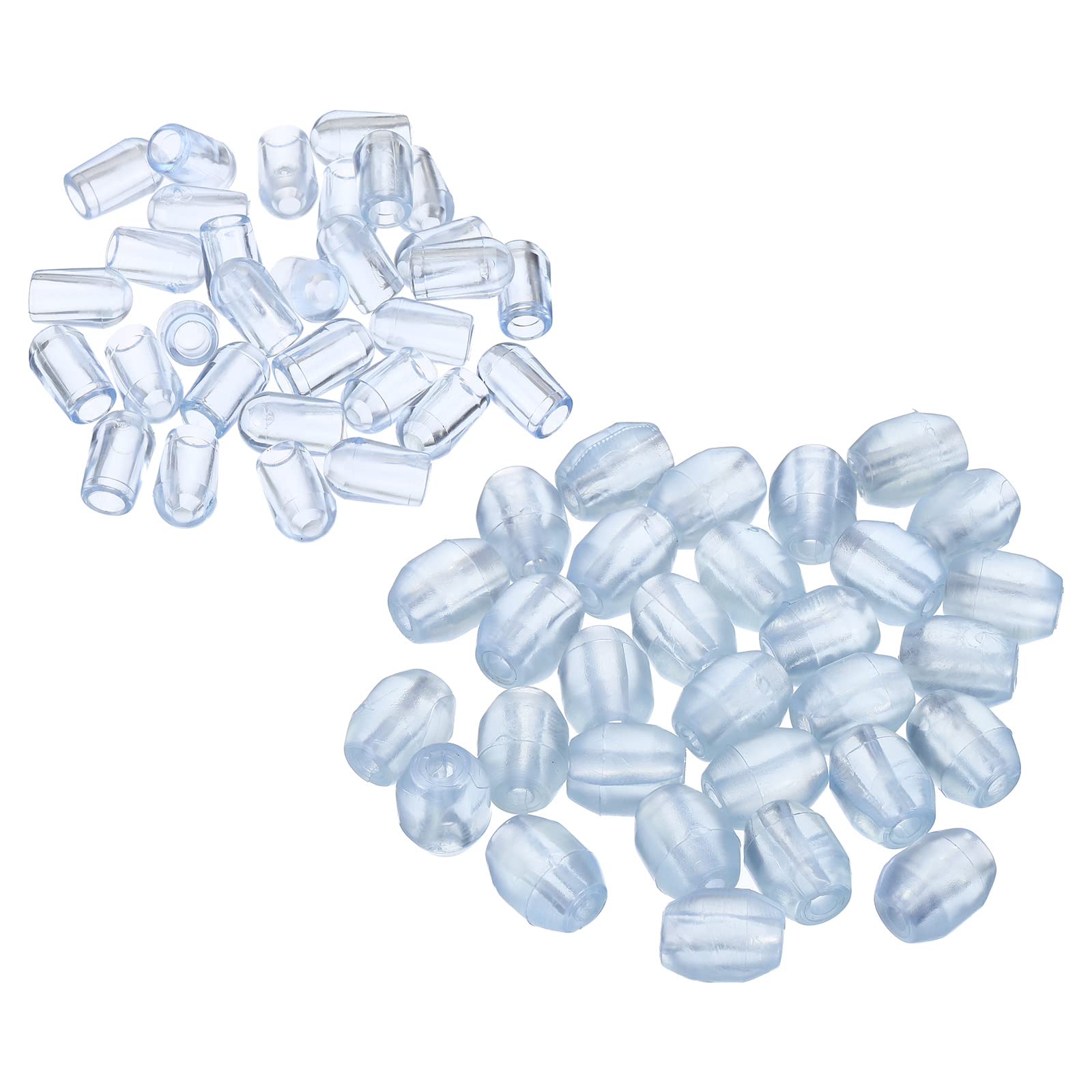 PATIKIL Kitchen Sink Rack Feet, 1Set/30Pcs 4mm ID Plastic Sink Protector Feet with 30Pcs Bumpers Cover for Sink Rack Grid, Clear