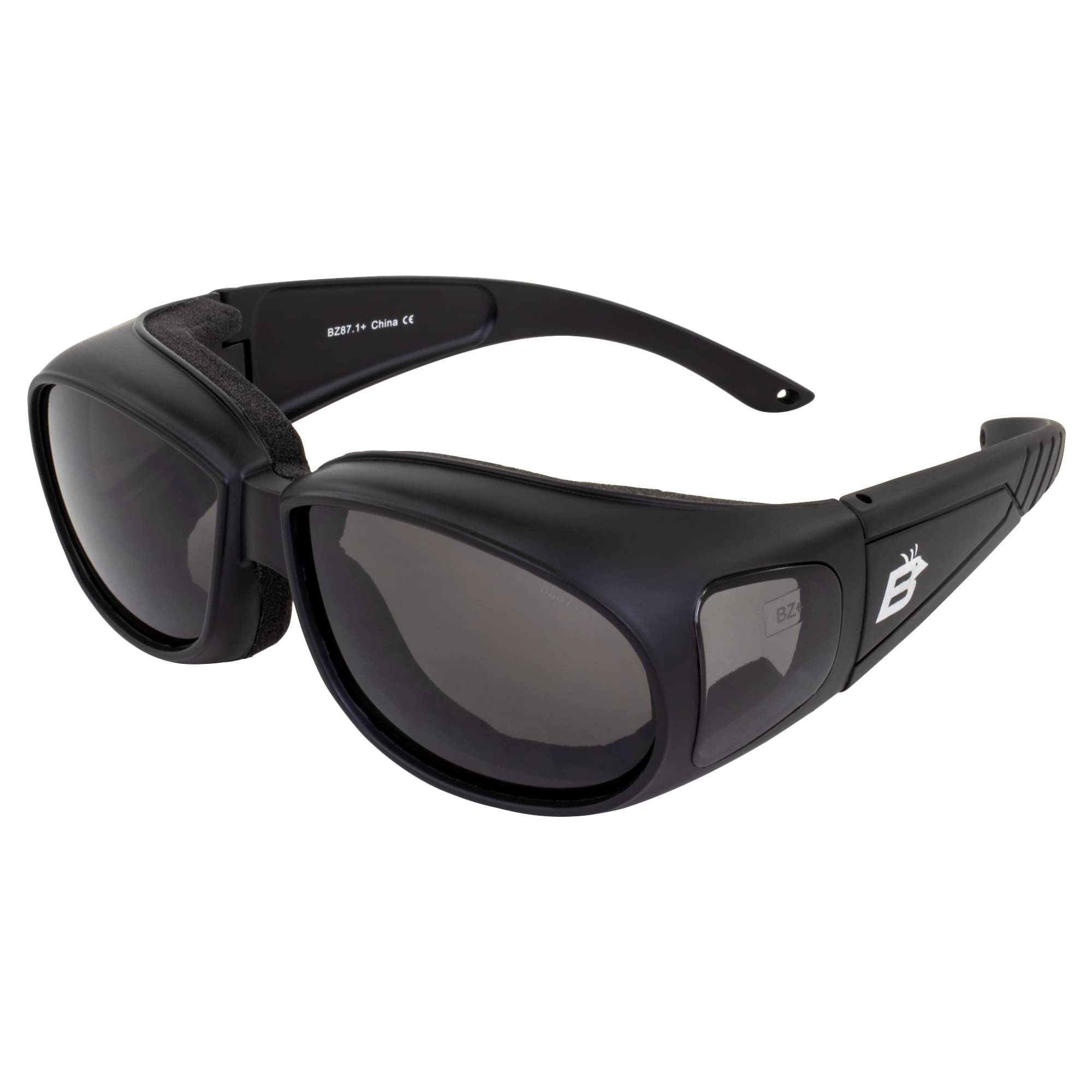 Birdz Swallow Foam Padded Over The Glasses Safety Motorcycle Glasses Smoke Lenses