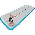XHYCPY Inflatable Air Gymnastics Mat 10ft/13ft/16ft/20ft Tumbling Mat with Electric Pump 4.3ft Extra Wide 4 Inches Thich Tumble Track for Home Use/Training/Cheerleading/Yoga/Water