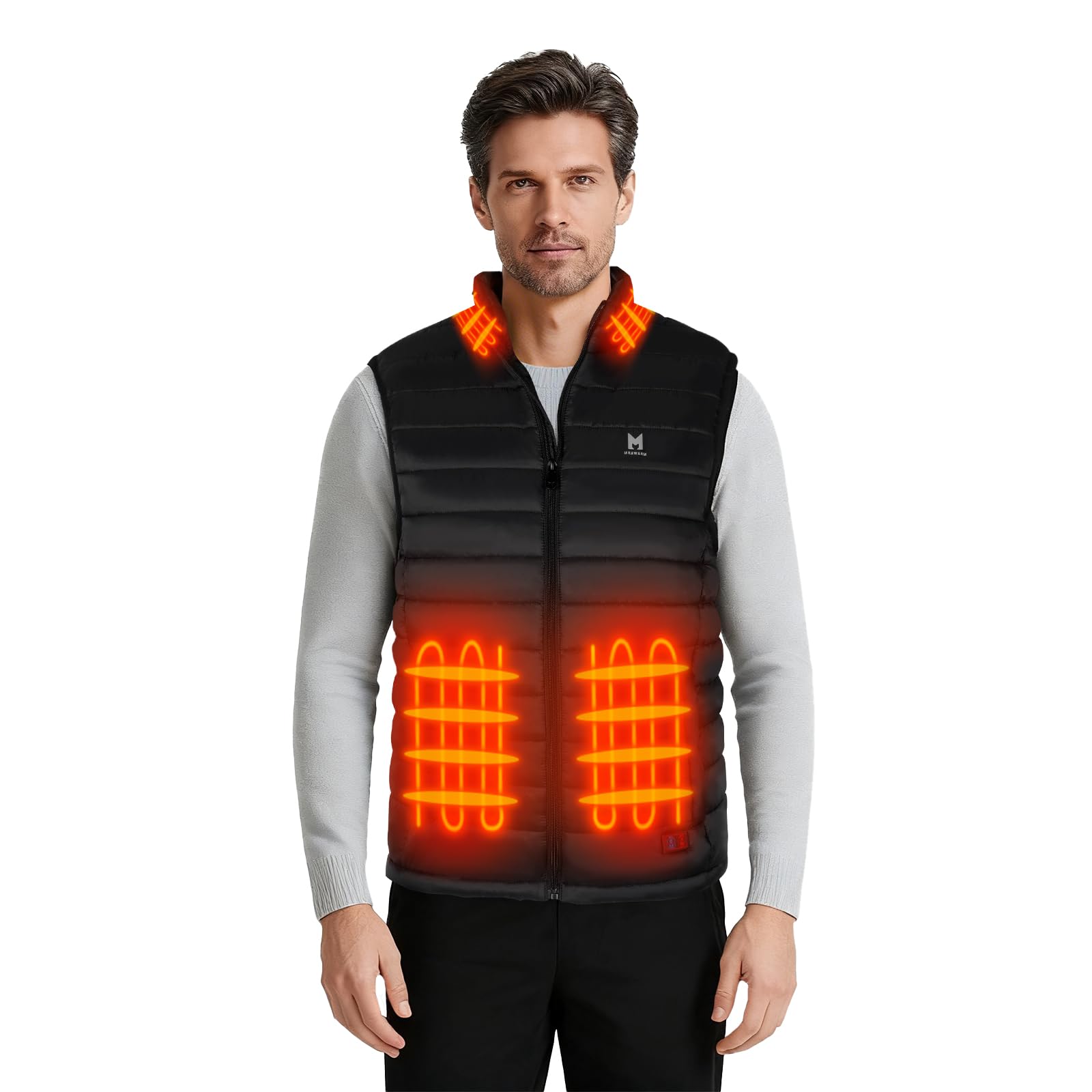Photo 1 of **DOESNT HEAT PROPERLY**MRAWARM Heated Vest, Lightweight Electric Heated Vest for Men Women wiht 6 Heating Zone and 3 Temperature  MEDIUM