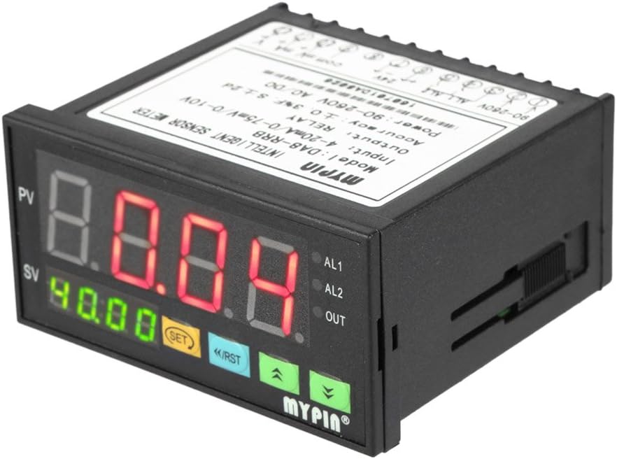 Onepeak Digital Sensor Meter Multi-functional Intelligent Pressure Transmitters LED 0-75mV/4-20mA/0-10V 2 Relay Alarm Output
