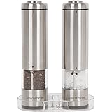 Electric Salt and Pepper Grinder Set