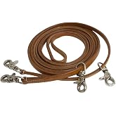 Showman 1/2" x 11' Medium Oiled Argentina Cow Leather Draw Reins