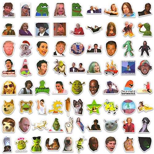 150PCS Trendy Meme Stickers,Funny Stickers Pack for Hydro Flask, Water Bottle, Laptop, Waterproof Vinyl Stickers for Adults,Teens, Boys, Girls