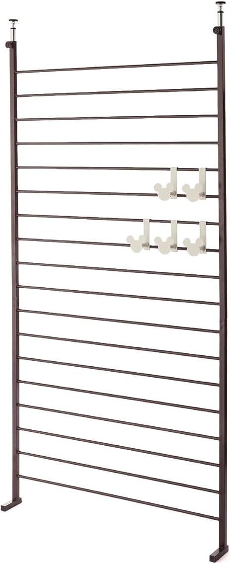 Amazon Co Jp ベルメゾン ディズニー ラック 突っ張り オープンシェルフ ラック ブラウン ｂ ハンガー ホーム キッチン