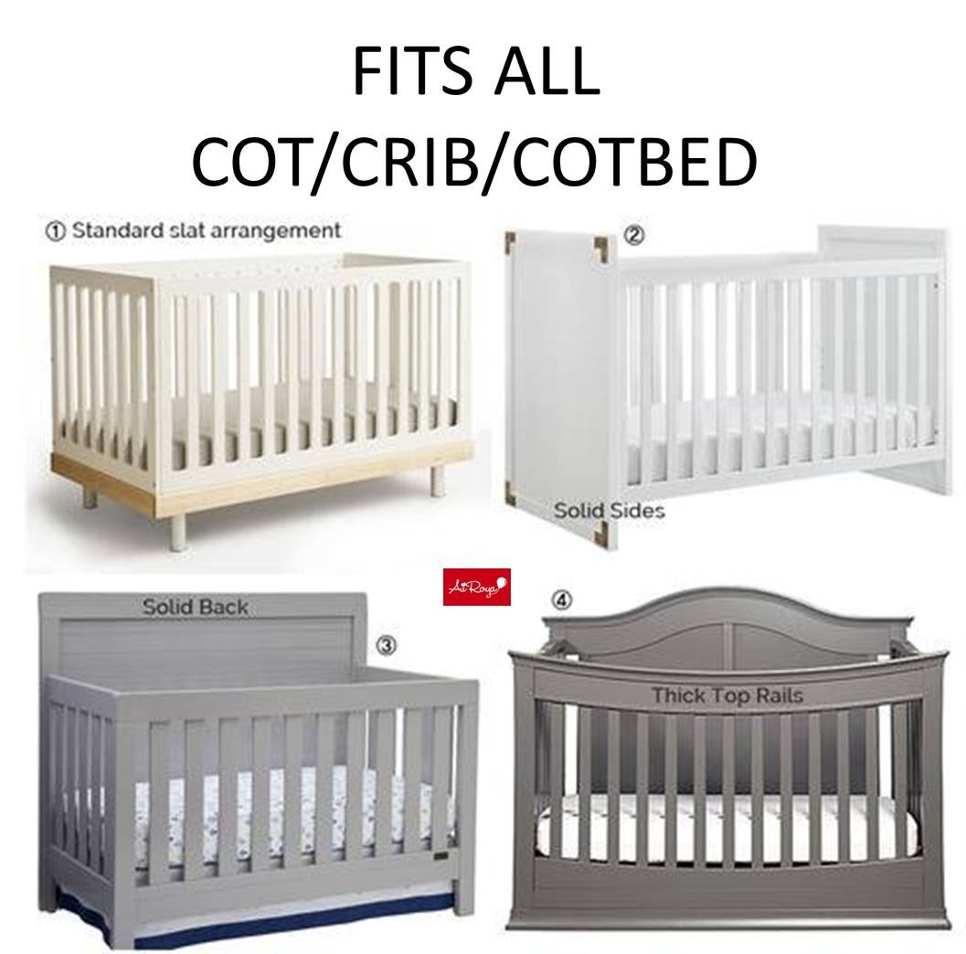 solid back crib bumper