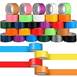Fainne 24 Rolls Colored Duct Tape Bulk, Duct Tape