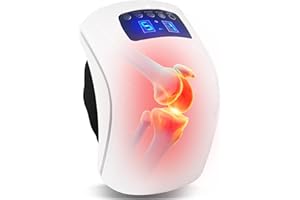 CHEFPREFER Knee Massager for Pain Relief - Knee Massager with Heat and Red Light Therapy,5 in 1 Pain Relief Products with Heating, Red Light, Compression,Vibration Therapy and Voice Broadcasting
