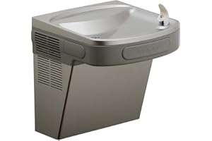 Elkay LZS8L Single Filtered ADA Water Fountain, Cooled, Light Gray Granite, 120V