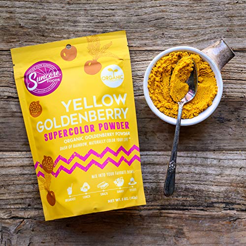 Suncore Foods Organic Goldenberry Powder Natural Yellow Goldenberry