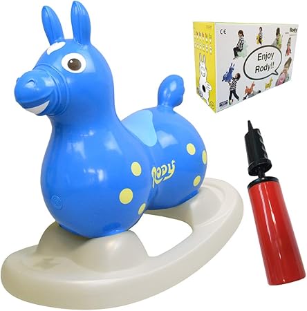 Amazon 土台 倍速ポンプ付 ロディ Rody ブルー 乗用玩具 おもちゃ