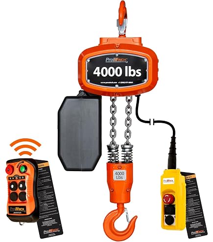 Remote Control Pulley System Remote Control Pulley System Prowinch Electric Chain Hoist - 1000lb ...