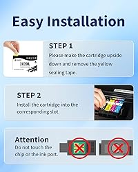 Hookink 202XL Black Ink Cartridges 3-Pack