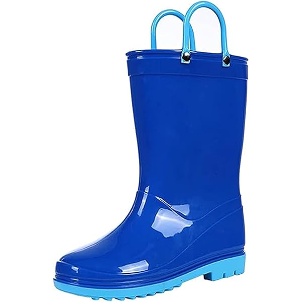 Toddler Rain Boots Lightweight Waterproof Kids Boots (1-6 Years)