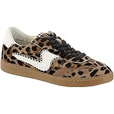 Dolce Vita Women's Notice Stitch Sneaker, DK Leopard Calf Hair, 7.5