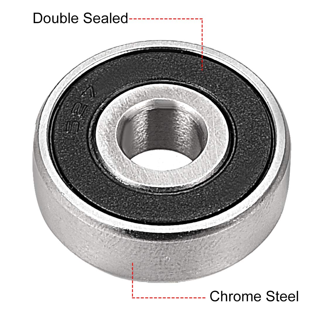 uxcell® 628ZZ Deep Groove Ball Bearing Double Shield 6282Z 80028 Pack