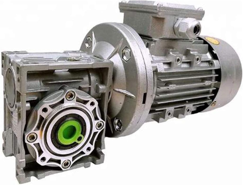 HUAZHICHUN Worm Gear Reducer NMRV30 Transmission Speed Ratio Flange 56B14 (15:1)
