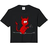 Red Devil Comfort Colors Crop Top