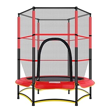 Trampolin, Kindersicherheitstrampolin mit Einschließungsnetz, 55 Zoll / 140cm, ideal für Innen/Außen - Max Load 50KG