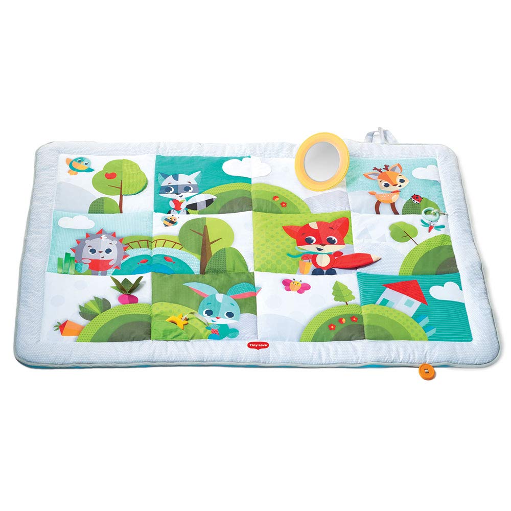 Tiny Love Super Mat - sehr große XL Baby-Krabbeldecke, Spieldecke ab der Geburt (0M +), mehrfarbig