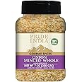 Pride of India- Minced Onion 7 oz (200 gm)- Ready to Use Fresh Onion- Time Saving Sweet & Salty Flavoured Ingredient- Perfect for Ramen, Soups, Meatballs, Marinades, Sauces, Dips & Stews- Gluten Free, Vegan, Non-GMO