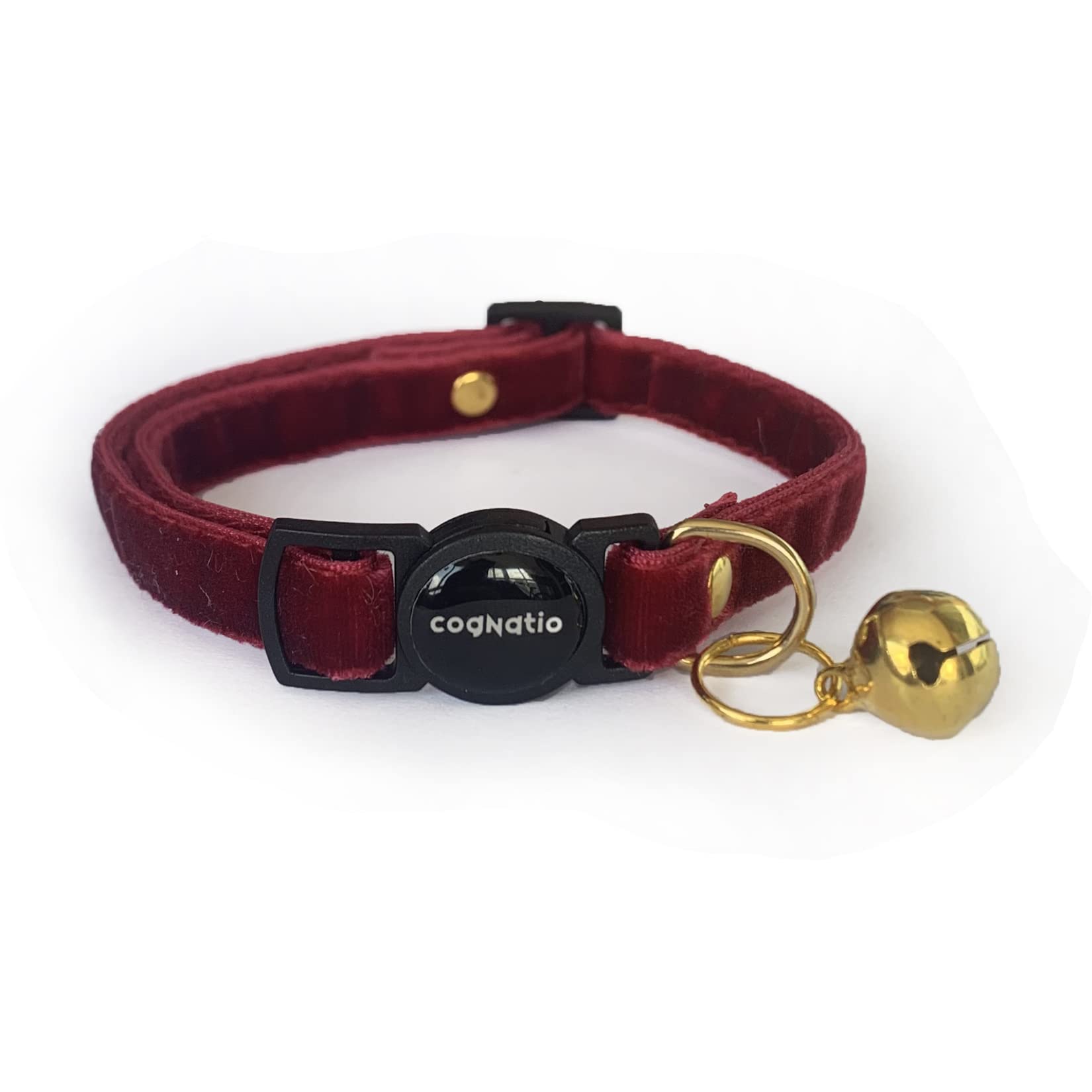 Cognatio Safety Quick Release Cat Collars,Double Velvet with Bell Available in a Range Colors,Perfect for Your Kitty 20-30 cm โ image 1