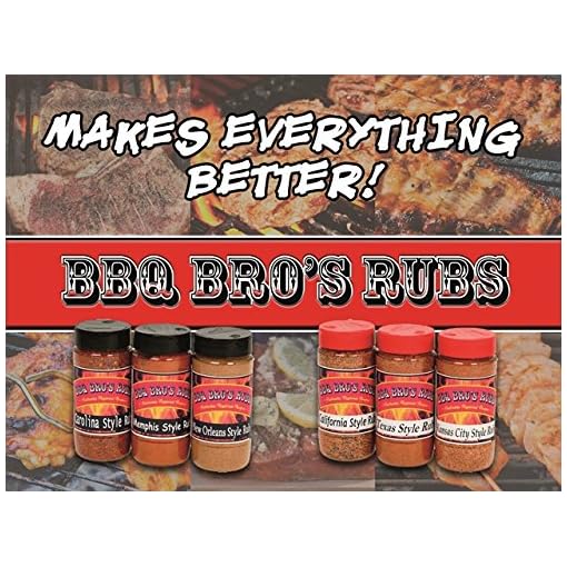 BBQ BROS RUBS {Southern Style} Ultimate Barbecue Spices Seasoning Set