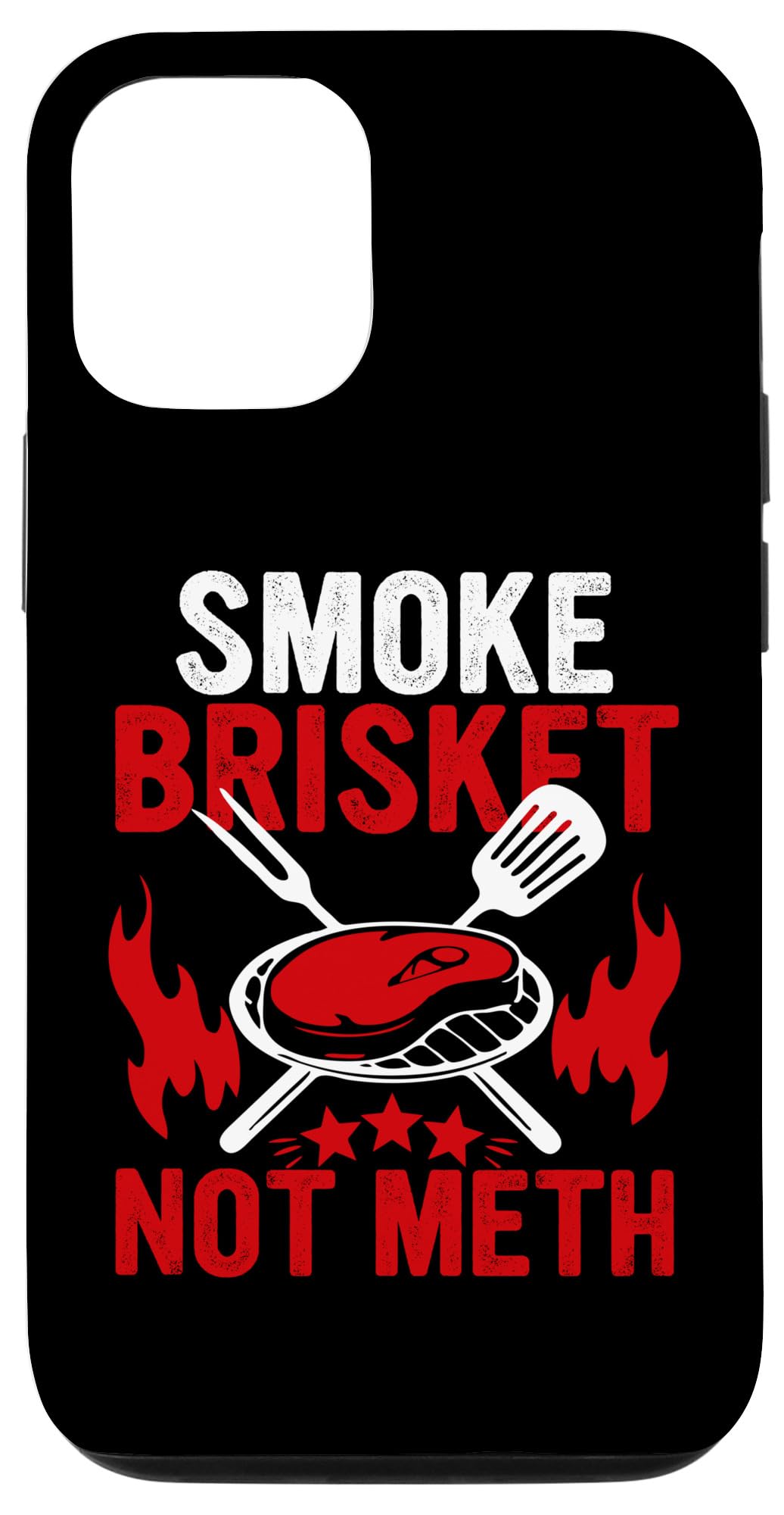 iPhone 15 Pro Smoke Brisket Funny BBQ Lovers Grill Steak Smoker Dad Papa Case