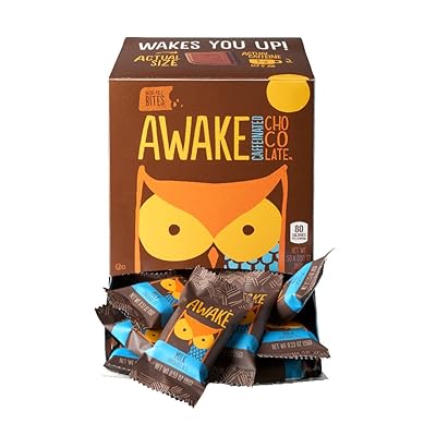 Awake Caffeinated Chocolate Energy Bites, Milk Chocolate, 50 Count