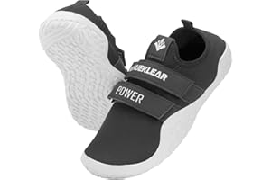 MANUEKLEAR Deadlift Shoes - Weight Lifting Shoes for Men Women - Weightlifting Squat Shoes Fitness Cross-Trainer Barefoot Gym