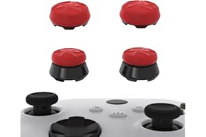 PlayVital FPS Thumbstick Extenders for Xbox Series X/S & Xbox One Controller, 2 High Raise + 2 Mid Dome Joystick Caps, Thumbs