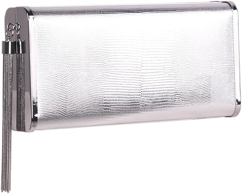 silver clutch amazon