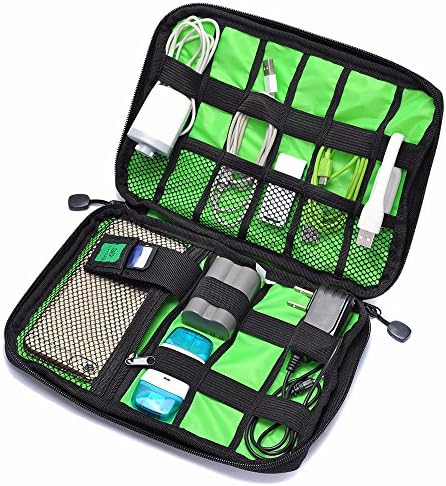 Findbest® Grid Travel Office Universal Cable Organizer Electronics Accessories Cases Waterproof Storage Bag For Various USB, Phone, Charger and Cable