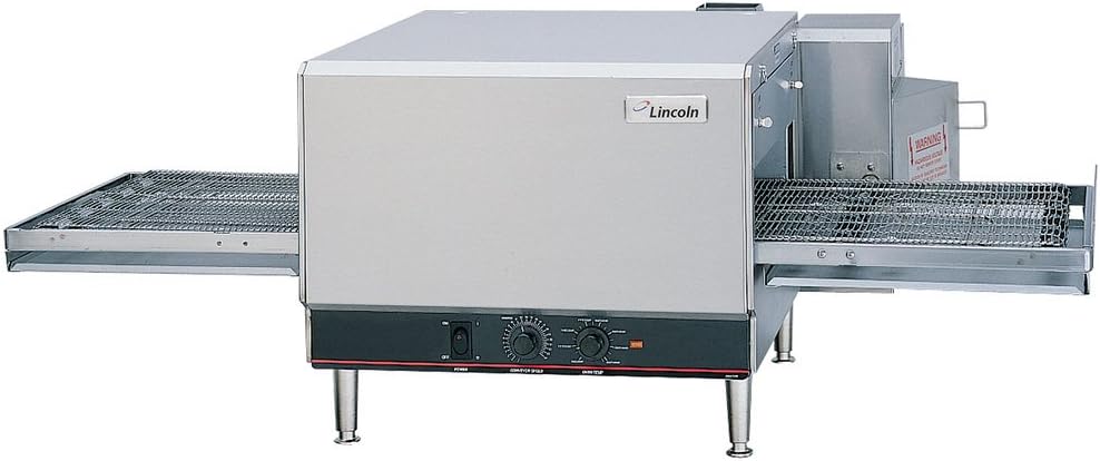 Lincoln 1300 Series Countertop Impinger (CTI) Electric Conveyor Oven with Analog Controls and Extended 50" Belt - 6 kW