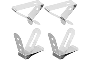 CHILDWEET Meat Thermometer Clamps 4Pcs Stainless Steel Temperature Probe Holders for BBQ, Oven and Smoker Use